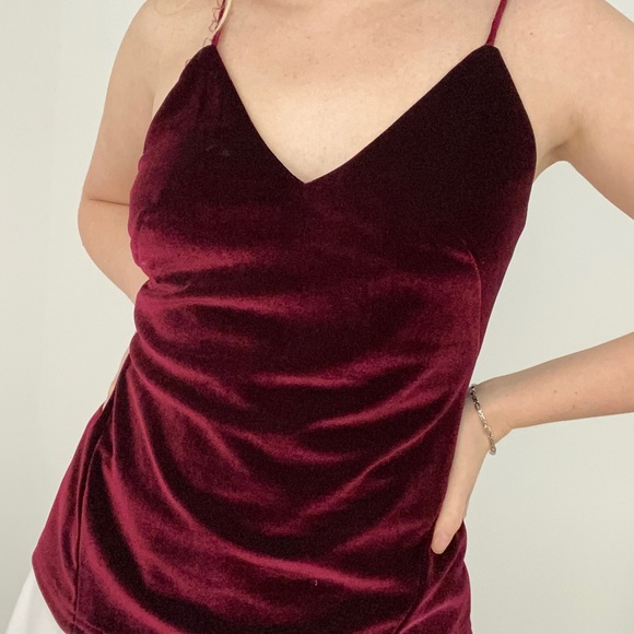 Vintage velvet tank top - Picture 1 of 8